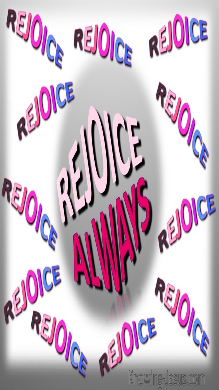 1 Thessalonians 5:16 Rejoice Always (pink)